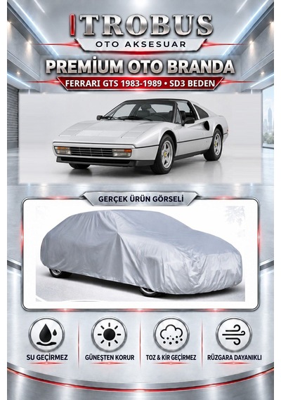 Ferrari Gts 1983-1989 Uyumlu Premium Araba Brandası Oto Branda Sd3 Beden
