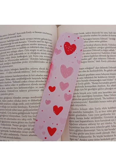 Kitap Ayracı - Sevimli Kalpler Model2