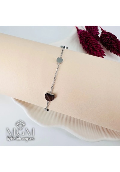 Mepa Rodyum Çelik Bileklikler 16+5 Cm Uzatma Payı - Kbl0125 Najmaddin Altın