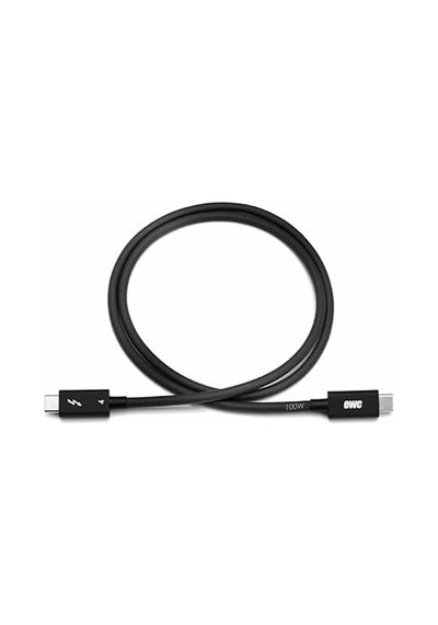 Owc - 2,0 M Thunderbolt 4 / Usb-c Kablosu - Tüm Thunderbolt 3 Ve 4, Usb-c Ve Usb4 Cihazları İçin Tam Fonksiyonel, 40 Gb/s&apos Ye Kadar, 100 Watt, 20 V/5 A, 8k Thunderbolt Veya Usb-c Ekran İle Uyumlu