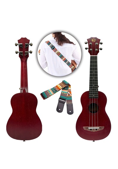 Fourtune Elio UKS-21RD Soprano Ukulele Maun Hakiki Ağaç (ÖZEL SERİ)