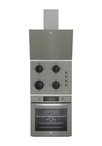 Beko BFC 430 G - BOCD T 6510 EG - BDE 6062 G Gri Cam Ankastre Set