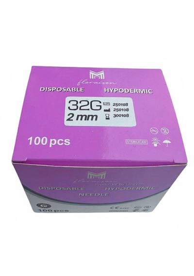Mezoterapi İğne Ucu 32g 2 Mm 100 Adet / Kutu