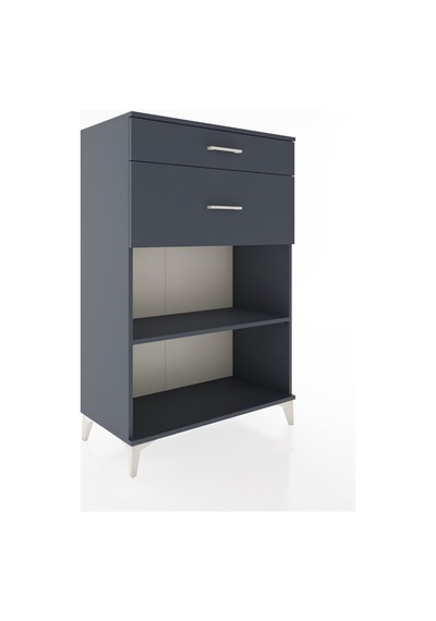 Hyperion Dolap Tek Raflı 2 Çekmeceli 88x44x134 Antrasit-antrasit Antrasit Hyperion Dolap Tek Raflı 2 Çekmeceli 88x44x134 Antrasit-antrasit Antrasit