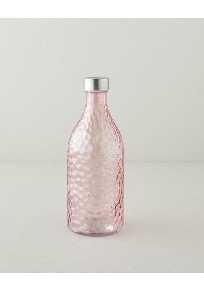 English Home Swirl Cam Şişe 950 Ml Pembe