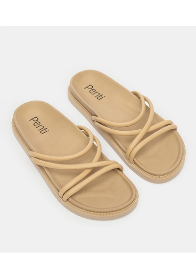 Penti Çizgili Terlik Pyb9mv5h24ıy-39 Camel