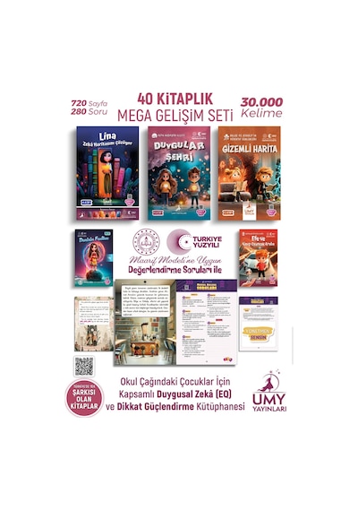 40 Kitaplık 7 Hikaye serisi - 1. Sınıf ve 2. Sınıf Hikaye Kitapları Seti