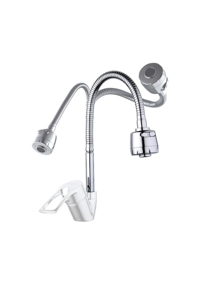 6061 Esnek 360 Hareketli 2 Fonksiyon Spreyli Kubar Musluk Ucu 48 Cm
