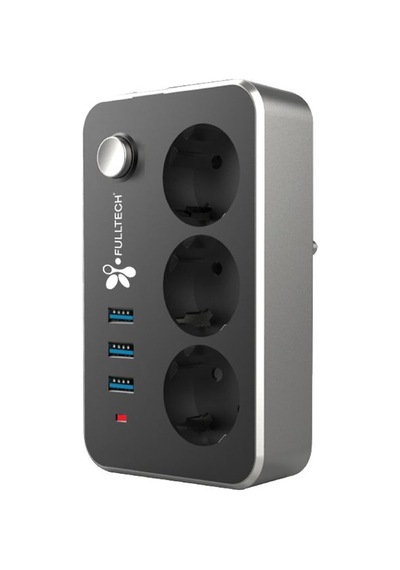 Fulltech Ftr-02 2 M 3'lü Termal Akım Korumalı Priz