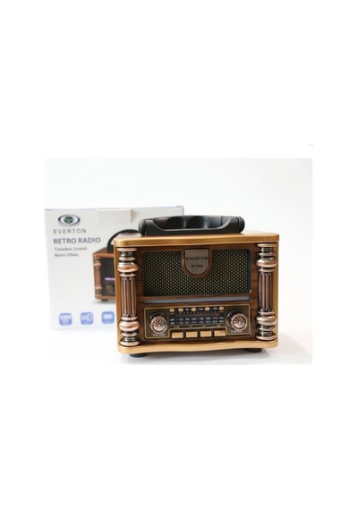 Everton Rt-628 Retro Vibes Bluetooth Fm-usb-tf-aux Şarjlı Nostaljik Radyo Led