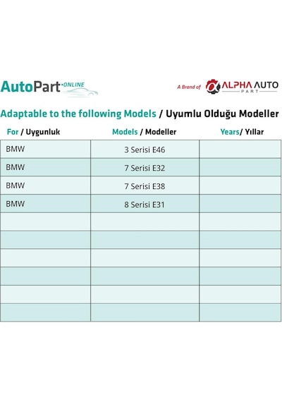 Bmw İçin Kapı Döşeme Klipsi- 10 Adet