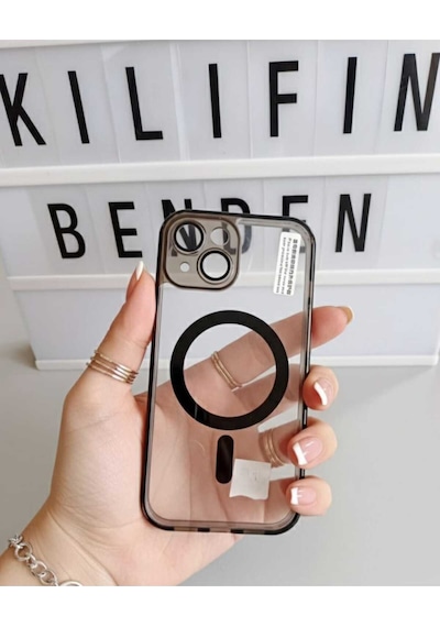 Apple Uyumlu iPhone 15 Magsafe Kılıf Modeli Siyah