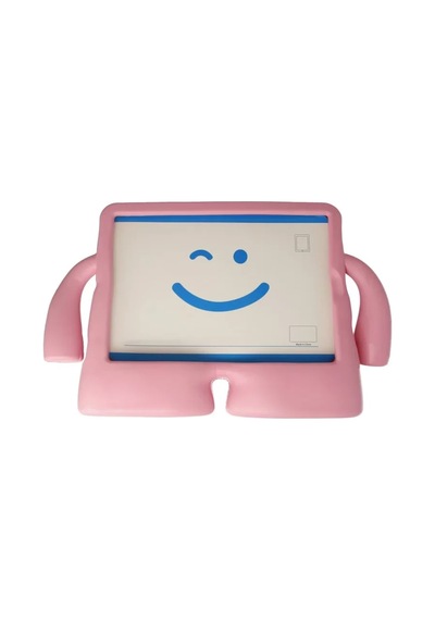 Newface Samsung Samsung Galaxy Uyumlu  Tab A9 Plus Kılıf Karakter Tablet Silikon - Açık Pembe Arka Kapak