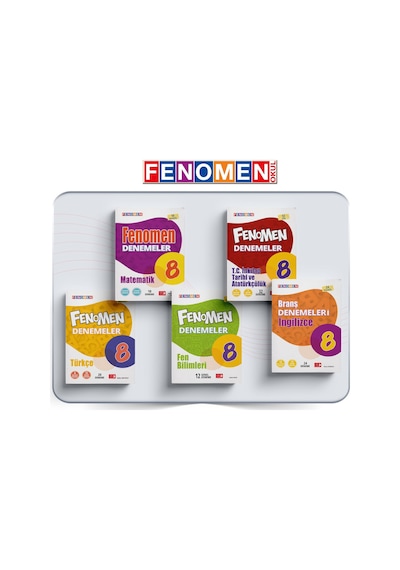 Fenomen Yayınları 8. Sınıf Fenomen Deneme Seti 5 Kitap 2022