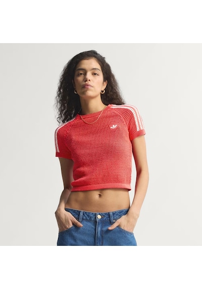 Adidas Knitted Crochet Cali Kadın Tişört C-adıkc6482b30a00 Kırmızı