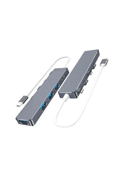 Ally Ads-301c 5 İn 1 Type C Dönüştürücü 4 Usb Portlu Adaptör Hub Çoklayıcı- 5775