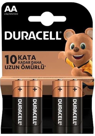 Mey İthalat Duracell Alkalin Pil Aa 4'' Lü Paket