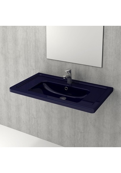 Bocchi 1008-010-0326 Tao Pro Etajerli Lavabo 85 CM - Safir Mavi