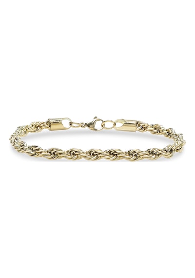 Premium Rope Halat Çelik Zincir Bileklik 6mm 3183czb2d8 - 20 Cm - Siyah Renk Siyah