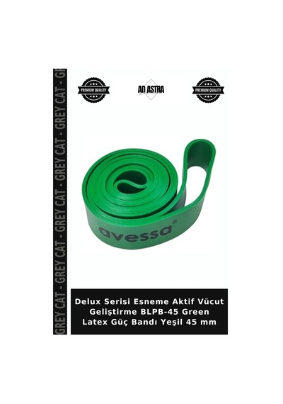 Delux Serisi Esneme Aktif Vücut Geliştirme Blpb-45 Green Latex Güç Bandı Yeşil 45 Mm