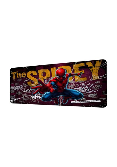 Spidey 40x90 Cm Oyuncu Mousepad Kaymaz Taban Büyük Boy Mousepad Beyaz