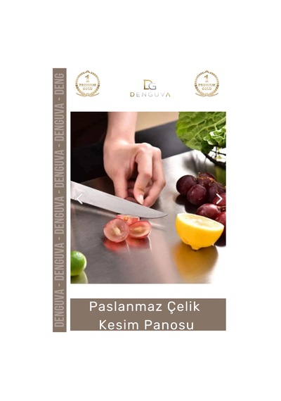 Kesmepanosu Paslanmaz Çelik Dayanıklı Hijyenik Kaymaz Yüzey Profesyonel Modern Meyve Et Kesim Panos Çok Renkli