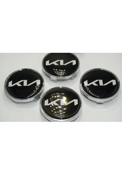 Kia Yeni Nesil Logo Jant Göbeği Kapak Seti 60mm