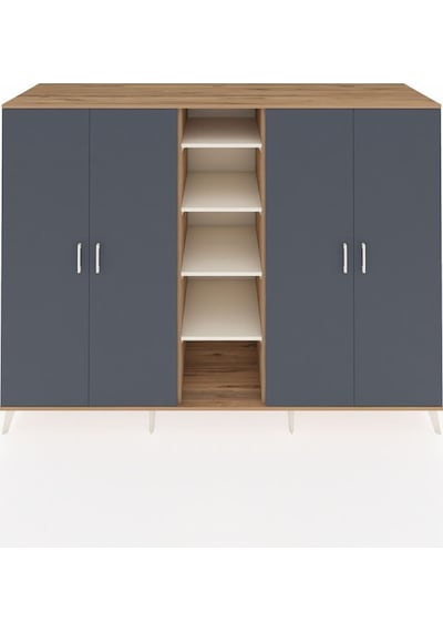 Kronos Dolap 12 Raflı 4 Kapaklı 220x59x163 Çam-antrasit/aytaşı Çam-antrasit/aytaşı Kronos Dolap 12 Raflı 4 Kapaklı 220x59x163 Çam-antrasit/aytaşı Çam-antrasit/aytaşı