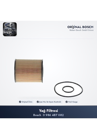 Bosch 0 986 4b7 082 Yağ Filtresi - Avensis T25-t27 / Rav4 A3 / Corolla Verso R1 2.2 D-4d / 2.2 D-cat