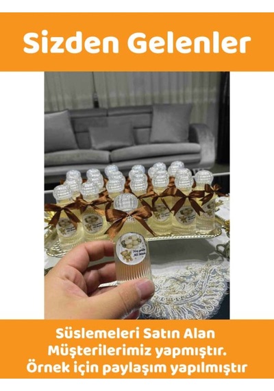 50 Adet 50 Ml Dnztac Dezenfektan Kolonya Parfüm Hediyelik Nikah Düğün İçin Boş Plastik Şişe