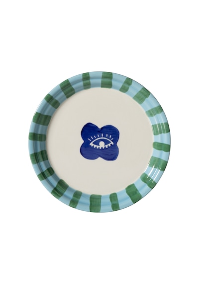 Mudo Home Lısmore Servis Tabağı Lacivert 25 Cm Çok Renkli