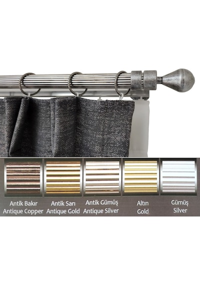 Rustik Metal Halkalı + Raylı