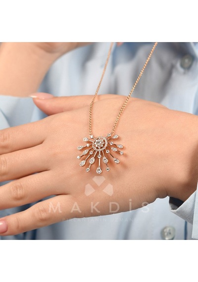 1.00 Karat Tasarım Pırlanta Kolye 45378496