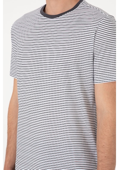 U.S. Polo Assn. Erkek Regular Fit Bisiklet Yaka Siyah Çizgili Tişört 50306898-VR046 U.S. Polo Assn. Erkek Regular Fit Bisiklet Yaka Siyah Çizgili Tişört 50306898-VR046