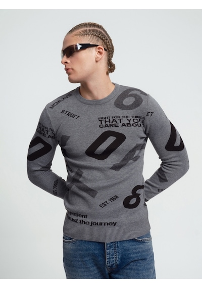 Regular Fit Erkek Kazak Gri
