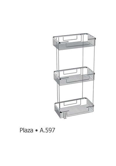 Duxxa A.597 Krom Plaza 25x15 3'Lü Tel Süngerlik