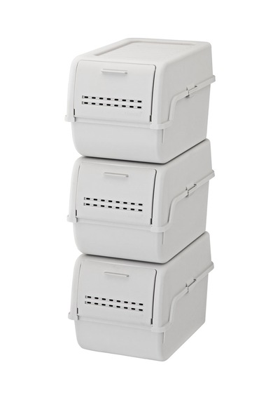 Motek Mt-40 S-box 8 Litre 3'lü Çok Amaçlı Organizer Düzenleyici Gri 3 8litre Gri