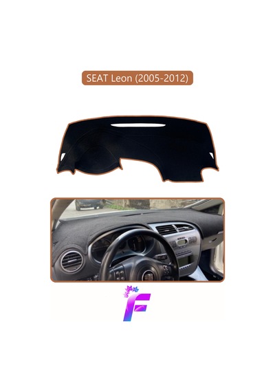 Seat Leon 2005-2012 Uyumlu Torpido Örtüsü Yansıma Önleyici Tam Koruma Hızlı Montaj K22