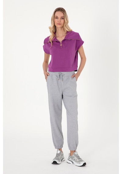 U.S. Polo Assn. Kadın Gri Melanj Jogger Eşofman Altı 50306710-VR086