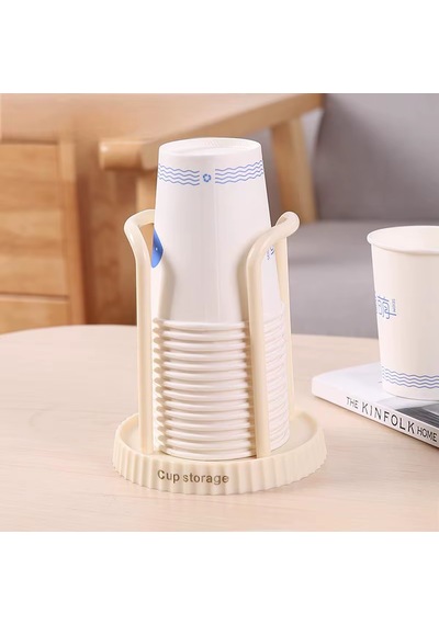 Microcase Masaüstü Kağıt Bardak Tutucu Düzenleyici - Al5308 2 Adet Bej