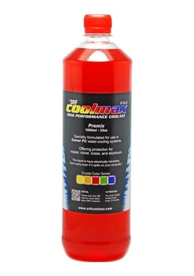 Srf Coolmax Bilgisayar Soğutma Sıvısı 1000ML Kristal Kırmızı
