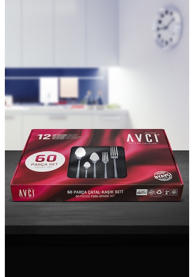 Avcı İstanbul 60 Parça Çatal Kaşık Bıçak Takımı