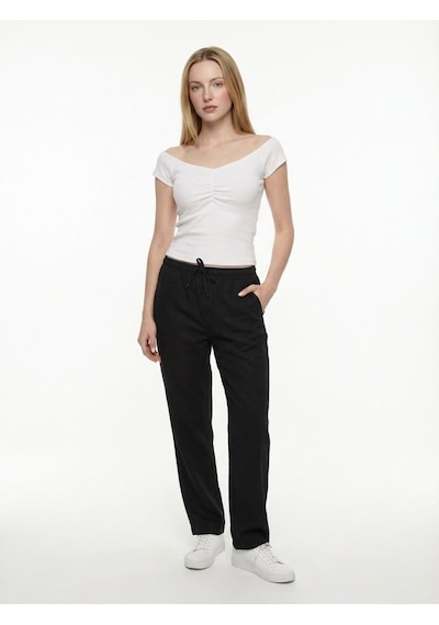 LOFT Slim Fit Kadın Bluz K.kol Lf2042136 Q1.v1 Beyaz