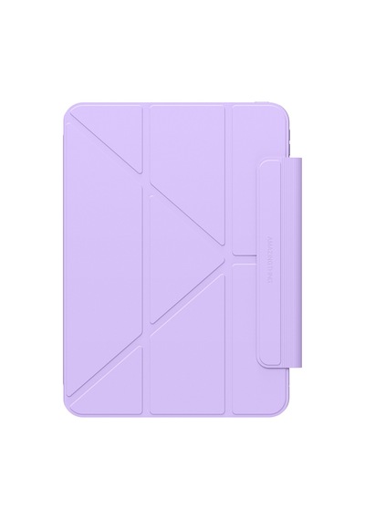 Apple Uyumlu iPad Pro 11 2024 Amazingthing Minimal Mag Katlanabilir Standlı Kalem Bölmeli Kılıf Mor Kapaklı Kılıf