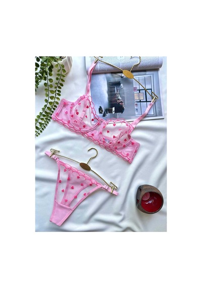 La Linaa Valentina Kadın Pembe Dantelli Tanga Külotlu Sütyen Takım Pembe - 753914042 Pembe La Linaa Valentina Kadın Pembe Dantelli Tanga Külotlu Sütyen Takım Pembe - 753914042 Pembe