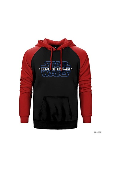 Star Wars The Rise Of Skywalker Gri Renk Reglan Kol Sweatshirt / Hoodie