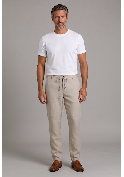 Bisse Bej Keten Jogger İpli Spor Pantolon Pns26y26110 07