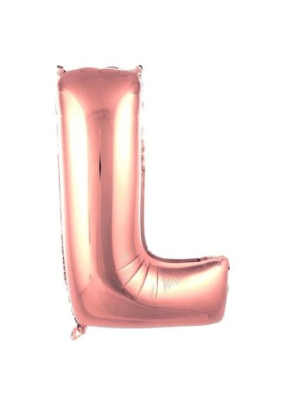 40" Folyo Harf 100cm "l" Rose Gold Rose Gold