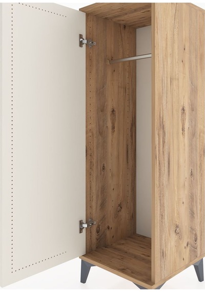 Hyperion Dolap Tek Kapaklı Tek Askılı 44x44x134 Çam-aytaşı Çam