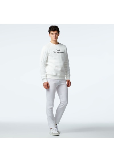 Peak Performance Original Crew Erkek Beyaz Günlük Sweatshirt - G79593020 Beyaz